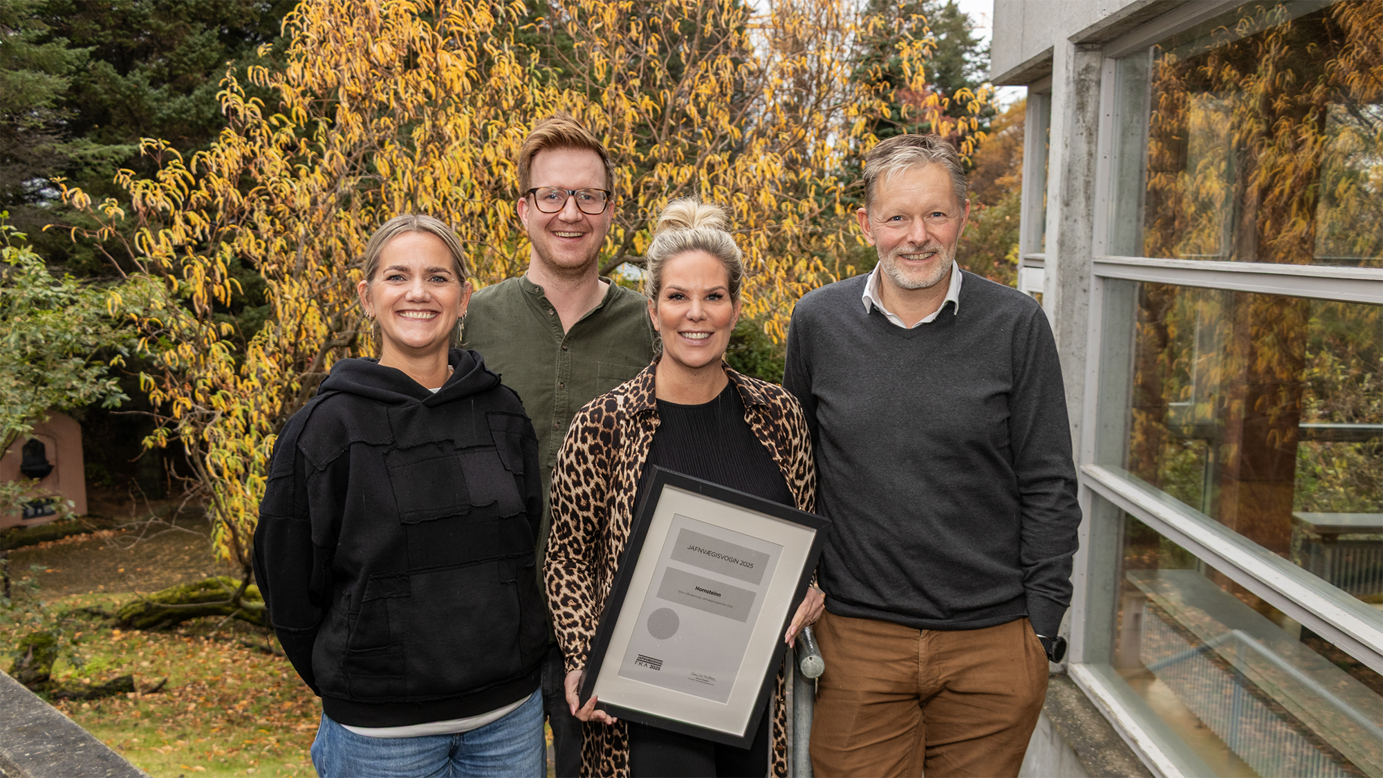Framkvæmdastjórn Hornsteins f.v. Sigríður Ósk Bjarnadóttir, Benedikt Örn Bjarnason, Helga Fjóla Sæmundsdóttir og Þorsteinn Víglundsson.